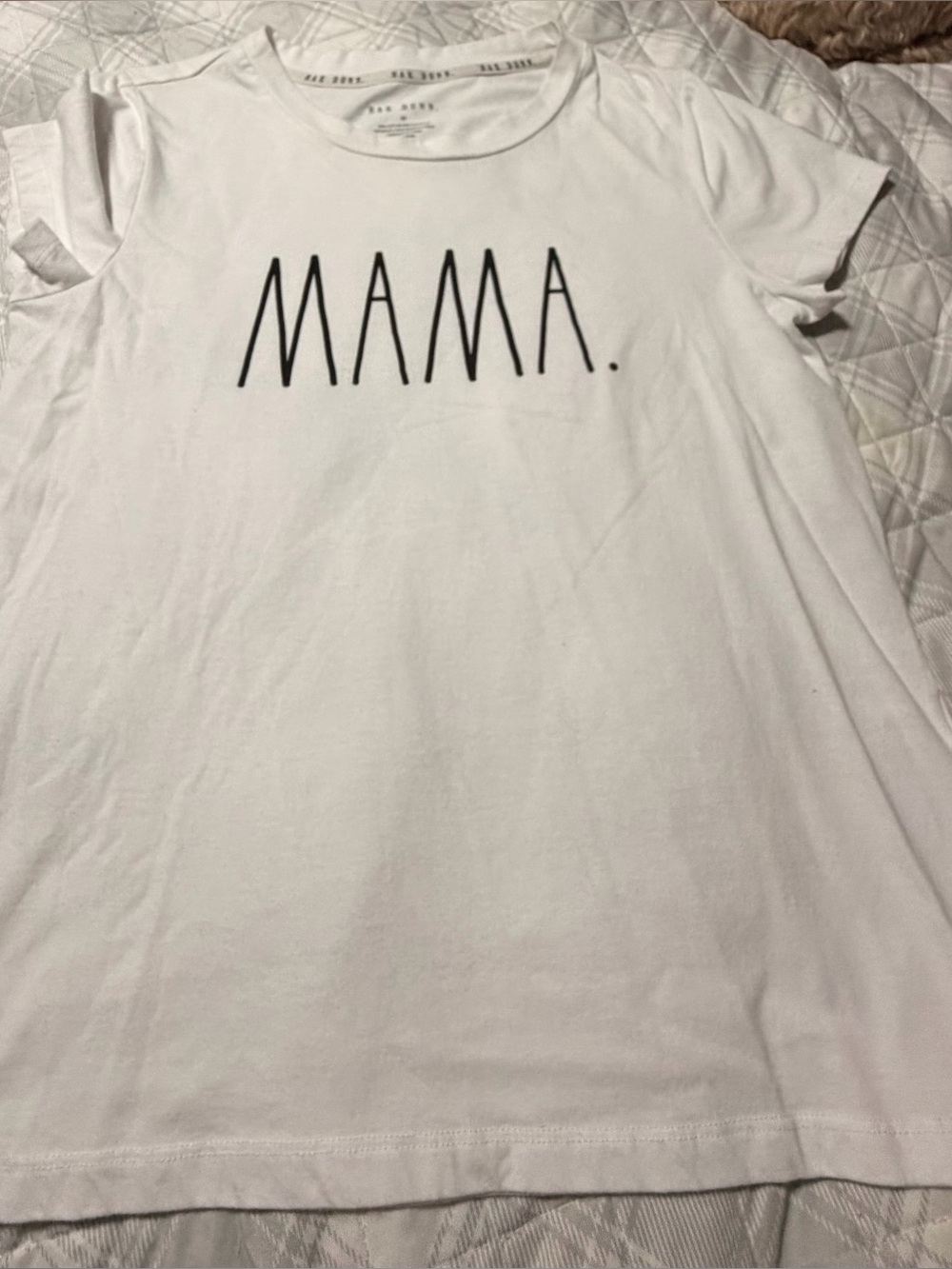 MAMA White Graphic Tee Rae Dunn